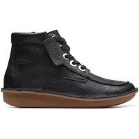 CLARKS Damen Funny Cedar Mode-Stiefel, Black Leather, 36 EU