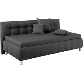 MAINTAL Polsterliege MAINTAL "Malea", grau (anthrazit), B:107cm L:218cm, Komplettbetten, mit Bettkasten, in 3 Breiten, Federkern- oder Bonellmatratze wählbar