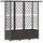 vidaXL Hochbeet mit Rankgitter und Dach 163,5 x 40 x 138 cm Braun