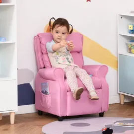 Homcom Kindersessel 53 x 58 x 70 cm Holz rosa