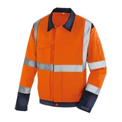 Warnschutz-Bundjacke "DAVENPORT" orange/marine - XL