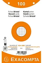 Exacompta Karteikarten 10653E 125 x 200 mm Farbig Sortiert 12,7 x 20,3 x 2,5 cm 12 Stück