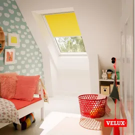 VELUX Verdunkelungsrollo manuell DKL FK06 0705SWL Grau, 0705, GGU,Manuell,VELUX,weiße Schiene