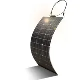 200W Flexibel Solarpanel Flexible Solarmodul Monokristallines Solarpanel für Wohnmobile Camper Van Boote und mehr unebene Oberflächen