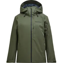 Peak Performance Herren Maroon Insulated Jacke (Größe S, oliv)