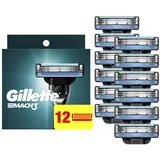 Gillette MACH3 Herren Rasiermesser Nachfüller, 12 Count (Verpackung kann variieren), Herren Rasierer/Klingen