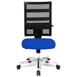 TOPSTAR Bürodrehstuhl X-PANDER, Netzrückenlehne, schwarz/blau