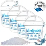 Bluecraft Luftentfeuchter Nachfüllpack Granulat 4x 4,8 kg in 5 L Nachfüll-Eimer portionierbar, ohne Strom Nachfüller gegen Schimmel Schlafzimmer Wohnung Entfeuchter