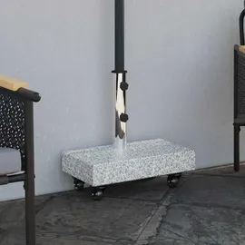 vidaXL Schirmständer Granit 45 x 25 x 45 cm Grau