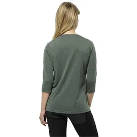 Jack Wolfskin Crosstrail 3/4-arm T-shirt - Hedge Green - XS