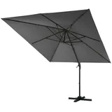Gardissimo CANNES XL Ampelschirm 350x270cm Alu Pendelschirm UV50+ anthrazit