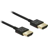 DeLOCK Slim 4K High Speed mit Ethernet HDMI Kabel, 0.5m (84786)