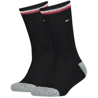 Tommy Hilfiger Kinder Socken im Pack - ICONIC SPORTS, Frottee-Sohle, 27-42 Schwarz 27-30 Pack