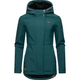 Ragwear Damen Sotfshelljacke Übergangsjacke mit Teddyfleece-Kapuze Yba Intl Dark Green22 Gr. XXL - XXL