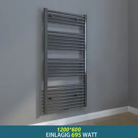 Sonni Handtuchtrockner 1038 x 600 mm 1044 W weiß Seitenanschluss