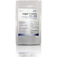 Bergen - Vitamin D3 5000 I.E. & Vitamin K2 MK7 200mcg - (180 vegane Tabletten)