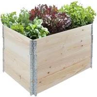 Trutzholm Hochbeet aus Holz 120x80x80 cm Palettenrahmen 4-teilig stapelbar