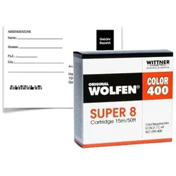Wolfen Color 400 Super 8, 15 m ISO 250-400 mit Entwicklung + 2K Scan Download