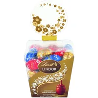 Lindt Schokolade LINDOR Eier Mix | 3 x 150 g | LINDOR Eier mit zartschmelzender Füllung in den Sorten Milch, Weiß, 45% geinherb | Oster Schokolade | Schokoladengeschenk | Ostereier | Schokoeier
