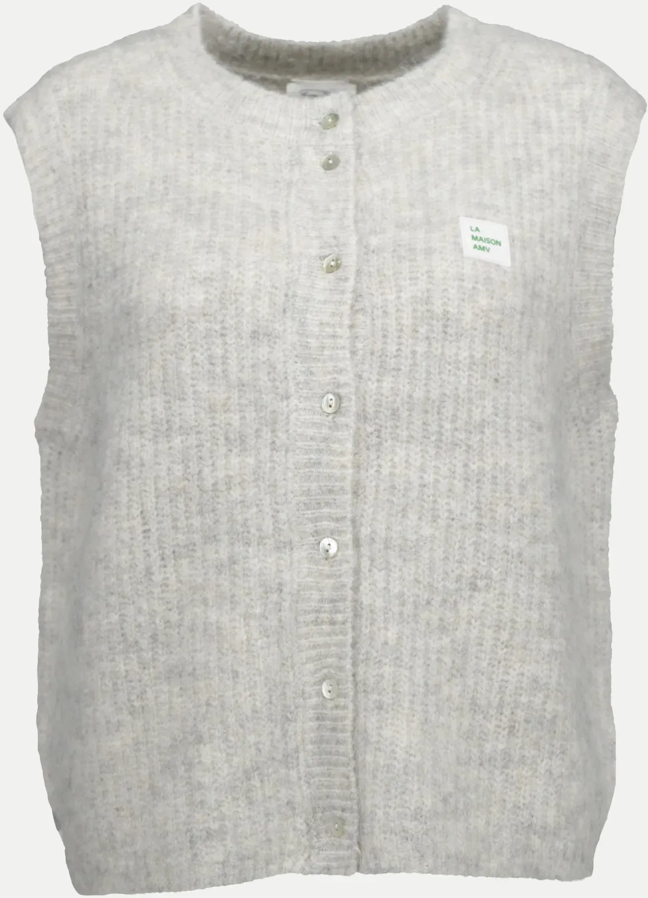 Strickweste East Grau L