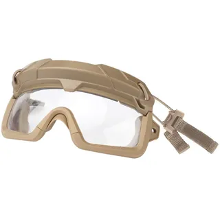 ATAIRSOFT Taktisch Anti Nebel Sicherheitsschutz 2 Modi Schutzbrille Brille für Airsoft Militär Wandern Paintball Jagd (TAN)