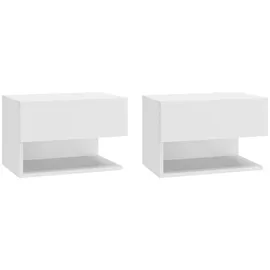 vidaXL Hängenachtschrank 2 Stk. 46 x 29,5 x 30 cm Weiß