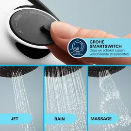 Grohe Brausegarnitur mit Thermostat Precision Feel mit Wassersparfunktion