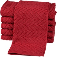 Ross Gästehandtücher »Sensual 9001«, (6 St.), 100% Baumwolle rot