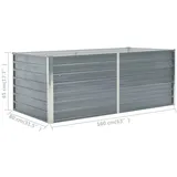 vidaXL Hochbeet 160 x 80 x 45 cm Grau