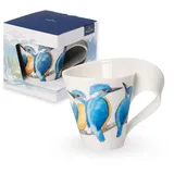 Villeroy & Boch Becher mit Henkel (Geschenkkarton) NewWave Caffè Eisvogel Länge 13 x Breite 9,5 Höhe 11,3 cm