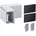 LumiTiles Zubehör Profil Top Abdeckung 40x40mm Telegrau