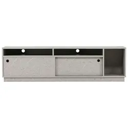 Ebuy24 Girona TV Tisch 2 Türen, 3 Regale grau.