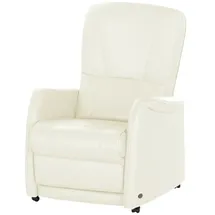 HIMOLLA Fernsehsessel 7568 Leder 83 x 114 x 93 cm Creme mit Relax-Funktion