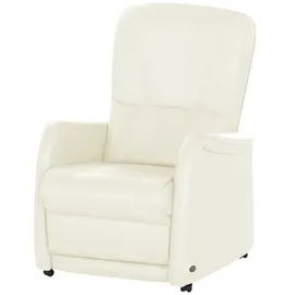 HIMOLLA Fernsehsessel 7568 Leder 83 x 114 x 93 cm Creme mit Relax-Funktion