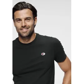 KangaROOS T-Shirt KANGAROOS, Damen, Gr. 4XL (68/70), schwarz, Single Jersey, Obermaterial: 100% Baumwolle, unifarben, Rundhals, Shirts T-Shirt, Kurzarm, unifarben, Rundhals, aus Baumwolle, aus Single Jersey