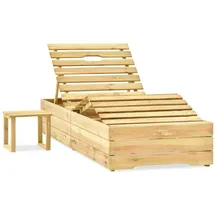 furnicato Garten-Sonnenliege 198 x 90 x 30-75 cm Hellgrün