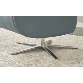 Wohnwert Relaxsessel Mira Leder 0 x 0 x 0 cm Blau mit Relax-Funktion