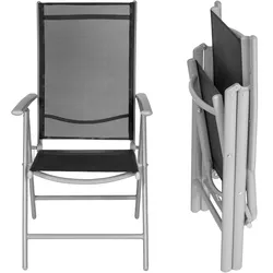TECTAKE 4 Aluminium Gartenstühle klappbar  4
