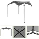 Gartenpavillon Anthrazit 4x4 m - Gartenpavillon - Partyzelt - Outdoor Möbel - Sonnenschutz - Gartenhaus - The Living Store