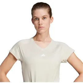 Adidas AEROREADY Train Essentials Minimal Branding V-Neck T-Shirt Wonder Alumina / White L