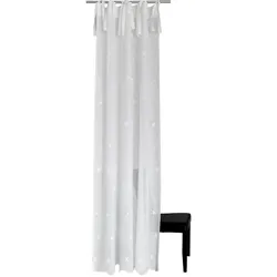 Gardine HOMING "Elise" Gr. 1, weiß, B:140cm H:245cm, Polyester, Gardinen, Küche, Schlafzimmer, Wohnzimmer