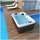 Tronitechnik TroniTechnik® Outdoor Whirlpool LEVANZO inkl. Heizung, Hydromassage, Bluetooth und Farblicht, 190x135cm 450 Liter