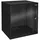 HMF 65712-02 Serverschrank 19 Zoll 12 HE 275 mm Einbautiefe Glastür Schwarz