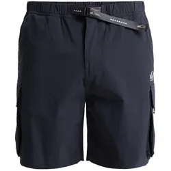 Cargoshorts QUIKSILVER "Run Ashore", Herren, Gr. S, grau (phantom), 51% Nylon, 36% Nylon, 13% Elasthan, Hosen