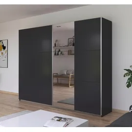 Rauch Schwebetürenschrank »Kleiderschrank Garderobe TOPSELLER AURELIO mit 3 Ausstattungsvarianten«, 3 verschiedene Ausstattungsvarianten Griffe aus Metall MADE IN GERMANY, grau
