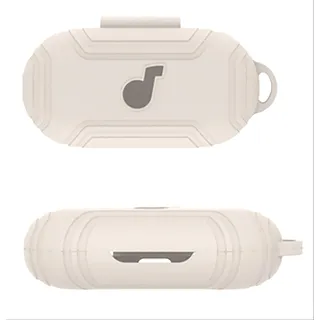 GIOPUEY Hülle Kompatibel mit Anker Soundcore V30i, Silikon Stoßfeste Schutzhülle, Ultradünn Case Cover, Kein Geruch, Hülle Silikon - Beige