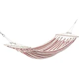 Chico Chico-Doppelhängematte 350 x 190 cm - Baumwolle, weiß-rot