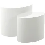 Roller Couchtischsatz MICE - weiß