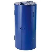 Hardwex Müllsackständer, geschlossen, aus Stahlblech, blau, 110 l