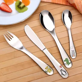 Gräwe Kindergabel, 6-teilig, Edelstahl, Tiger